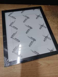 lot 14419 image: Picture Frame with Glass Front Black Finish 13.5x10.5in