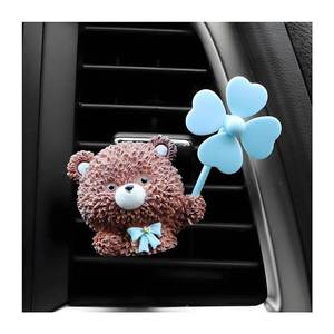 lot 14425 image: Sandfren Cute Duck Car Air Vent Clip, Creative Rotating Windmill Vehicle Dashboard Air Outlet Trim Clamp, Cartoon Fan Funny Automotive Interior Vent Decorations, Universal for Camper SUV Sedan