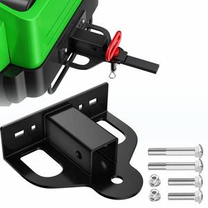 lot 17520 image: Upgraded Zero Turn Lawn Mower Hitch with 2in Receiver, 6mm Thicker Heavy Duty Steel Bolt On Trailer Hitch Receivers, Compatible with Many Models Lawn Mower, Tractor, Trailer, Golf Cart, ATV Etc.