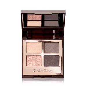 lot 18030 image: (Blackout Tape Included) Charlotte Tilbury Luxury Palette Eyeshadow - Shimmer, Metallic and Satin Matte Eyeshadow Quad with a Rich Powder Formula - Includes 4 Complementary Shades - The Uptown Girl