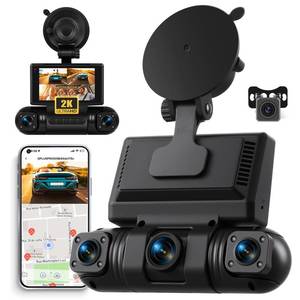 lot 18046 image: 4 Channel 2K Dash Cam Front and Rear,360° Dash Camera for Car,Built-in WiFi, APP Control, IR Night Vision,G-Sensor,24H Parking Monitor,Loop Recording