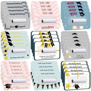 lot 18440 image: FunooFuno 36 Set Graduation Cash Gift Card Money Holder for Gifting Cash Check Class of 2026 Graduation Gifts with Plastic Cover and Adhesive Grad DIY Gift Card for High School College Graduate Party