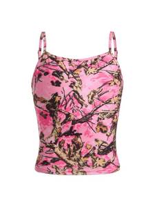 lot 18498 image: RoseSeek Girlfts Camo Graphic Camisole Tops Spaghetti Strap Vintage Summer Crop Tank Tops Trendy Multicolor 10Y