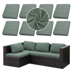 lot 19903 image: SUKAIKEQA Outdoor Cushion Covers Set,8PCS Patio Furniture Couch Seat Slipcovers, Replacement for Sofa Sectional Chair(CoverOnly)