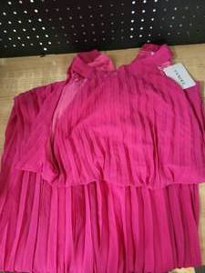 lot 20014 image: FANDEE Womenfts Pink Ruched Dress 5XL