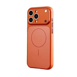lot 20061 image: Erlova Designed Magnetic Series for iPhone 14 Case,Compatible with MagSafeTempered Glass Camera Lens Protection,Luxury Matte Military Grade Drop Protective Hard PC Shockproof Cover,Orange