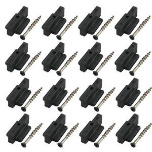lot 20062 image: ZCZQC 50 Sets Nylon Plastic T-Clips for Decking Hidden Fasteners Nylon Plastic Wood Floor Clips Suitable for Wooden Deck Frames Grooved Composite Decks Black