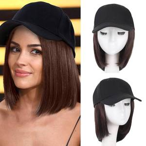 lot 20066 image: doremi Hat with Hair Attached for Women Synthetic Hat with Hair Adjustable with Hair Suitable for Daily Use