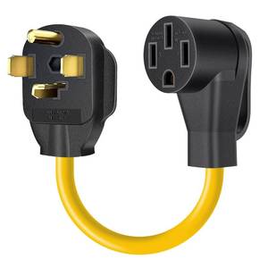 lot 20094 image: Rophor NEMA 14-30P to 14-50R EV Charger Adapter Cord, 30 AMP Dryer to 50 AMP EVRV Conversion Adapter, Perfect Use for Level 2 EV Charging