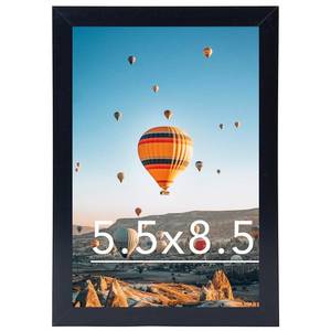 lot 20101 image: JCJMY 5.5x8.5 Picture Frame Black for Wall Hanging or Tabletop, Wall Mounting Horizontally or Vertically, 5.5 x 8.5 Wall Gallery Poster Photo Frame with Shatter Resistant Plexiglass, Black