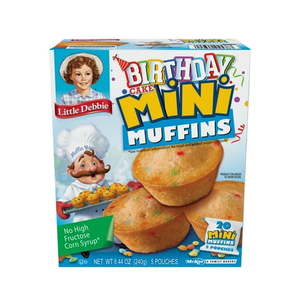 lot 20470 image: Little Debbie Birthday Cake Mini Muffins 8.44 OZ
