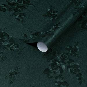 lot 20490 image: Dimoon 17.7ftftx236ftft Green Peel and Stick Wallpaper Gothic Floral Wall Paper Contact Paper Closeout Renter Friendly Modern Self Adhesive Damask Cabinet Vinyl Roll(236ftftx17.7ftft, Green Floral Textured)
