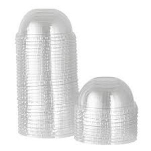 lot 1739 image: Restaurantware 200-Count 20 oz Coppetta Round Clear Plastic Domed Cup Lids RWA0290C