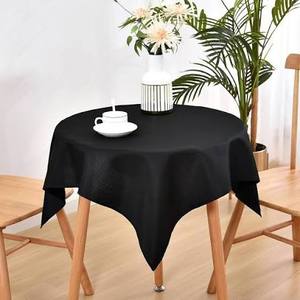 lot 1742 image: Table Cloth 36 x 36 inches Black