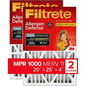 lot 1746 image: Filtrete Electrostatic High Performance Air Filter MPR 1000 20x25x4 two pack