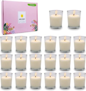 lot 13578 image: 19 Pack White Yahrzeit Candles - Yahrzeit Memorial Candles, Memorial Bereavement Gifts for Loss of Loved One, Jewish Sympathy, Natural Soy Wax Hand Poured