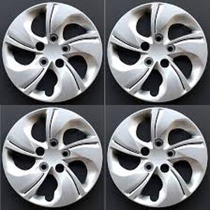 lot 13590 image: Wheel Hubcap Cover Silver Multi-Spoke Design 4-Pack 16.5in Diameter