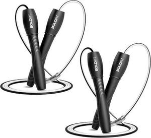 lot 14421 image: Boldfit Skipping Rope for Men and Women Jumping Rope With Adjustable Height Speed Skipping Rope for Exercise, Gym, Sports Fitness Adjustable Jump Rope-Pencil 2-Pack