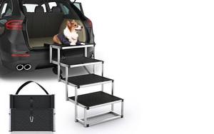 lot 17508 image: PetRuna Extra Wide Dog Stairs, 4 Steps, Up to 250 lbs