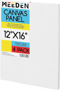 lot 18470 image: MEEDEN 4pk 12x16in Canvas Panels