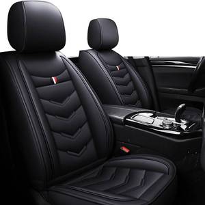 lot 1808 image: XIAOPYO Car Seat Covers Fit for Chevy Camaro 2000-2024, Leather Seat Covers for Car, Waterproof Non-Slip Durable Car Seat Protector(2 Seats,Black)