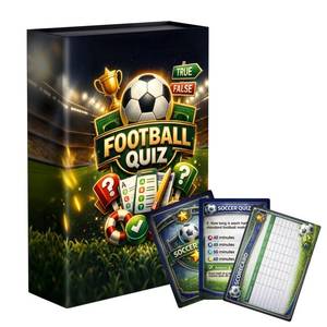 lot 2158 image: JOH 2026 World Cup Soccer Trivia Card Game - 200 Soccer Trivia Questions - Ultimate Football Knowledge Game for Family Soccer Game Night, Tailgates, Party  Fits 2-8 People