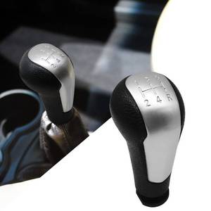 lot 2392 image: QianBao 5-Speed Shift Knob Compatible with Chevrolet Spark 2011-2016 ABS Manual Gear Shift Lever Knob Head Car Interior Accessories Black Silver Tone