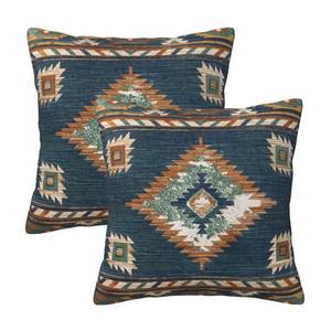 lot 2474 image: Tebjh Aztec Western Throw Pillow Covers 16x16 Set of 2, Native American Pillow Covers Outdoor Decorative Pillow Case for Couch Bed Sofa Cushion Home Decor