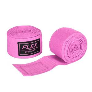 lot 4367 image: OHMY FIT Flex Boxing Hand Wraps - 236 Inch6M Extra Long for Premium Protection and Ultimate Performance (Pink)