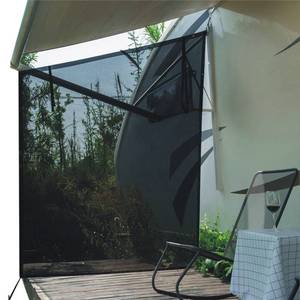 lot 5262 image: Dulepax RV Awning Side Shade- 9ftX7ft -Second Generation RV Awning Side Shade Screen Significantly Improves Shadew and Privacy.Universal RV Awning Shade Screen with Complete Kits.