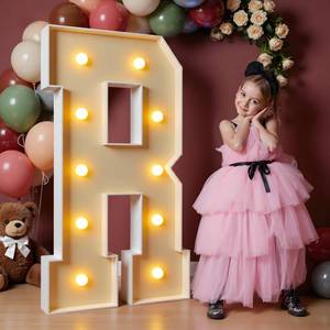 lot 5266 image: imprsv 4FT Marquee Letters Large Light Up Letters for Birthday Party Decor Wedding Decorations, Marquee R for Party Decoration Large Signs Arch Kit Decorations
