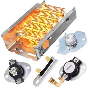lot 5271 image: 2026 Upgraded 279838 WED4815EW1 Heating Element For Whirlpool Dryer WED6200SW1 WED5000DW2 WED5300VW0 WED4800BQ1 Maytag MEDC215EW1 MEDX655DW1 Amana NED4655EW1 Roper Admiral Kenmore 70 80 Model 110