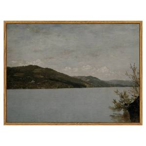 lot 5314 image: InSimSea Framed Canvas Wall Art Vintage Decor, Classical Landscape Paintings Artwork, Vintage Nature Decor, Retro Wall Decoration for Bedroom Living Room Bathroom, 12inx16in