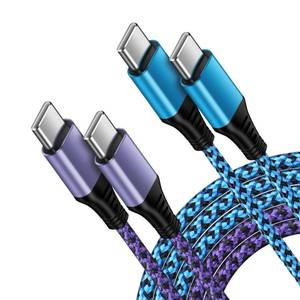 lot 6384 image: Samsung A16 5G Charger Cable 10FT, 2 Pack Extra Long USB C to USB C Power Cord Fast Charging Car Android Phone Wire for Samsung Galaxy A17 A36 A56 A26 S25 Ultra A15 A35 A25 A14 S24 FE Z Flip 6 A54 A13