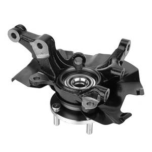 lot 9440 image: Front Steering Knuckle and Wheel Bearing Hub Assembly Compatible with Kia Rio 2006-2009, Rio5 2006-2009,Hyundai Accent 2006-2011,Right Passenger Side Replaces #517161G100