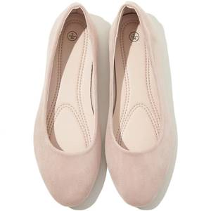 lot 9447 image: Shupua Flats for Women Round Toe Flat Shoes Dressy Black Ballet Flats Comfortable Womens Dress Shoes Ballerina Flats for Work(Nude.us6)
