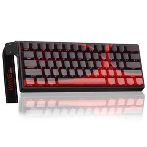 lot 11350 image: AULA WIN60 HE MAX - 60percent Mechanical Gaming Keyboard Wired, Hall Effect Magnetic Switches Hot Swappable, Adjustable Actuation Rapid Trigger Mode, 8000 Hz Polling Rate, 60 Percent Keyboard Compact Design