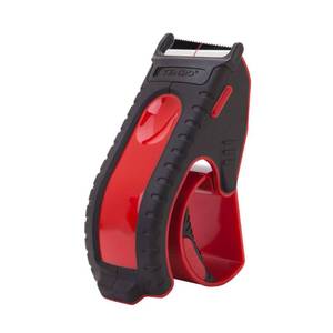 lot 12053 image: TENDO Heavy Duty Shipping Tape Dispenser, 2 Inch Packing Tape Gun with Patented 10� Sloped Chromium Blade, Replaceable Blade, Ergonomic Reusable Handle for Shipping, P-1200 (3rd Gen.)_Red