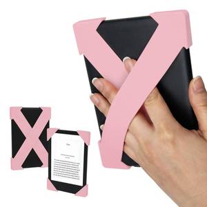 lot 12054 image: Strapsicle Silicone Hand Straps  Accessory for 6in Kindles and Paperwhite (2012-2019) and 6in Kobo e-Readers  2-Pack  Blush