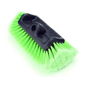 lot 12058 image: Forgrace 12in Car Wash Brush with Medium Soft Bristle for Auto RV Truck Boat Camper Exterior House Washing Cleaning, Green Plus