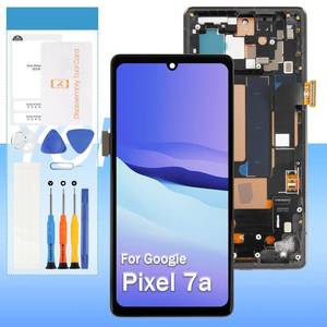 lot 12061 image: OLED Screen Replacement for Google Pixel 7A GWKK3 GHL1X G0DZQ G82U8 6.1in LCD Display Touch Digitizer Glass Assembly - Black with Frame - Tools(Not for Pixel 7Pixel 7 Pro)