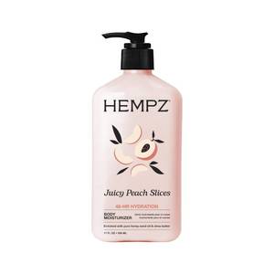 lot 12071 image: Hempz Juicy Peach Lotion, Natural Hemp Seed Oil Hydrating Body Moisturizer with Shea Butter, Peach Extract, and Aloe Vera Extract, 17 fl.oz.