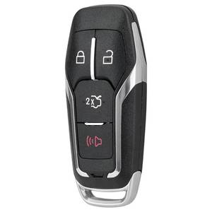 lot 12079 image: Key Fob Cover Shell Case Replacement 4 Buttons Key Fob Remote Control Shell Case - Compatible for Ford Explorer Edge 2016-2017 for Ford for Mustang 2015-2017 - Replace Part M3N-A2C31243800