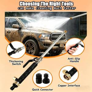 lot 12084 image: Jet Nozzle Power Washer for Garden, Upgraded Jet Nozzle for Garden Hose Power Washer with 3 High-Pressure Nozzles, High Pressure Washer Tools for Car Garden Home Cleaning