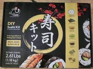 lot 19091 image: Yuho DIY Sushi Kit Non-GMO Sushi Rice 2.61 lbs 6 Rolls 36-48 pcs