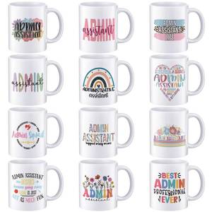 lot 19987 image: Didaey 12 Pcs Administrative Professional Day Gifts Bulk, Admin Assistant Gifts 11 oz Ceramic Mug Secretary Gift for Office Staff Coworkers Employee Women Men