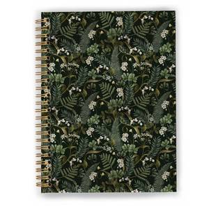lot 20146 image: GDJIEGBC Vintage Dark Green Botanical Notebook, Vintage Fern Herb Leaf Floral Journal, Cottagecore Wildflower Plants Journal,Rustic Hardcover Spiral Notebooks,5.5x8.3 Inch,Spiral Journals For Writing