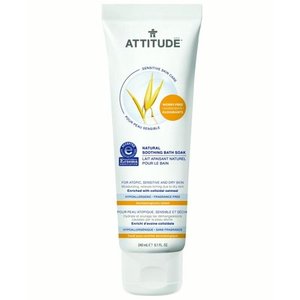 lot 20249 image: Attitude Sensitive Skin Care Natural Soothing Bath Soak, Fragrance Free, 8.1 Oz