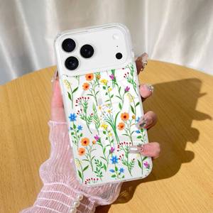 lot 20271 image: KANGHAR Magnetic Made for iPhone 17 Pro Max Case Clear Compatible with MagSafe Flowers Floral Pattern Soft TPU Bumper Shockproof Anti-Scratch Phone Cover Designed for iPhone 17 Pro Max Cases(A)