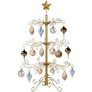 lot 1810 image: BCP A 3-ft wrought iron Christmas tree gold